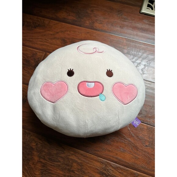 KAKAO FRIENDS TWICE EDITION Apeach x TWICE Plush Cushion LuvPEACH RARE MOMO - Picture 1 of 3